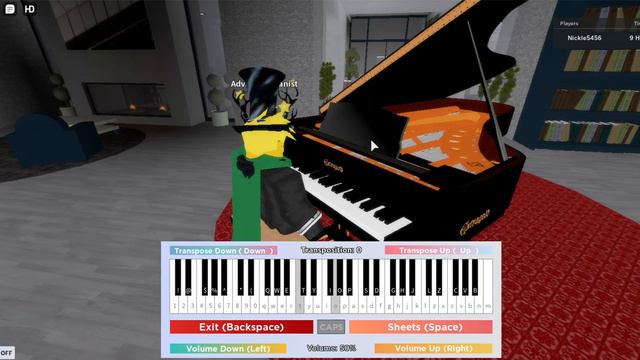 Chopin - Nocturne op.9 No.2 (Roblox Virtual Piano)(also cool sheets) смотреть онлайн