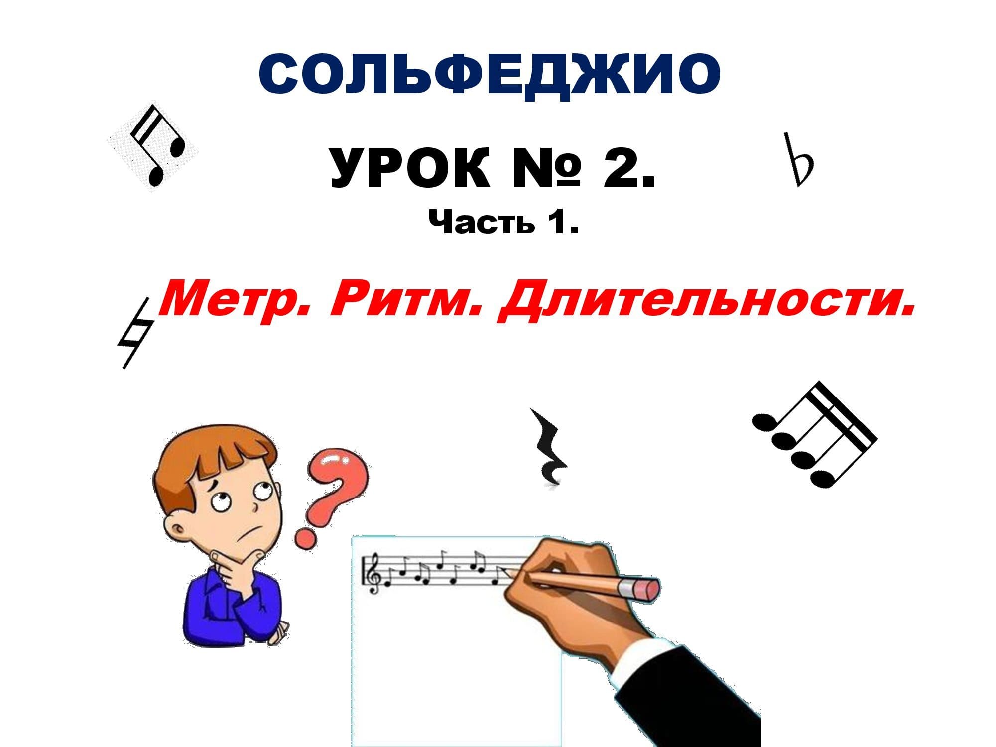 Урок № 2. Часть 1. Ритм. Метр. Длительности нот. смотреть онлайн