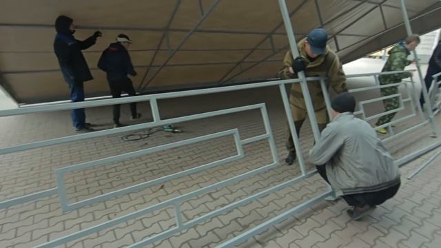 Изготовление односкатного шатра-навеса для летнего кафе смотреть онлайн