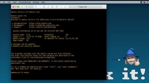 Install Home Assistant (with Hassio Supervisor) on Linux (quick and easy!)