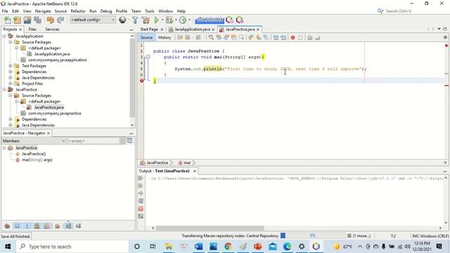 Java Code for Beginners: Checking and Testing / Finding the error on NetBeans. (My first day) смотреть онлайн