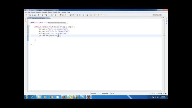 OBJECT CLASS,STRING CLASS IN JAVA смотреть онлайн