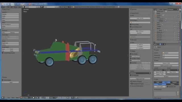 Blender 2.63 Построение сечений модели. смотреть онлайн