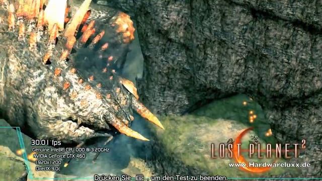 Lost Planet 2 Benchmark DirectX 9 смотреть онлайн