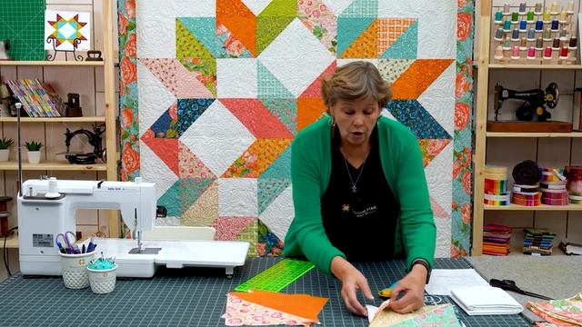 Make an Easy Carpenter's Star Quilt with Jenny Doan of Missouri Star (Video Tutorial) смотреть онлайн