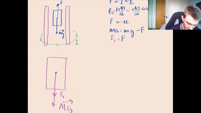 Падение магнита в алюминиевой трубке. Электромагнитная индукция. смотреть онлайн