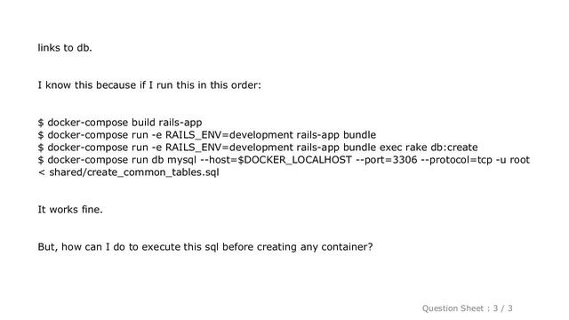 MySQL : Docker, how to run .sql file in an image? смотреть онлайн