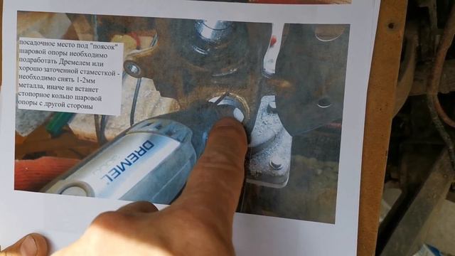 Замена шаровой опоры на Stels 600 Dinli / Ставим на Стелс 600 от Nissan Micra взамен оригинальной