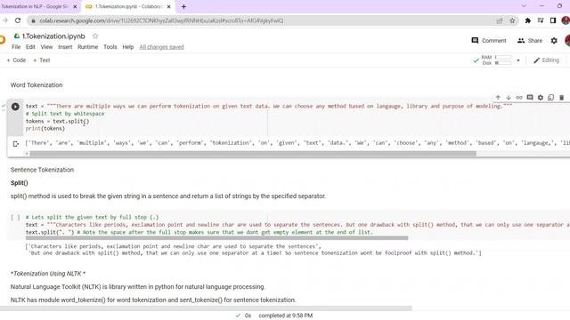 Tokenization in NLP (Natural Language Processing) Hands on practical session смотреть онлайн