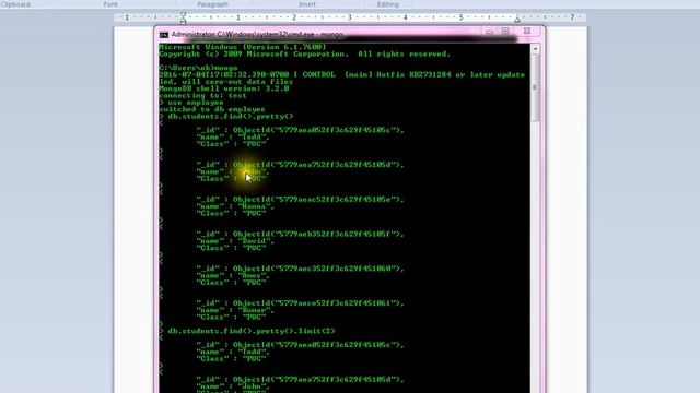 FIND LIMIT METHOD IN MONGODB DEMO смотреть онлайн
