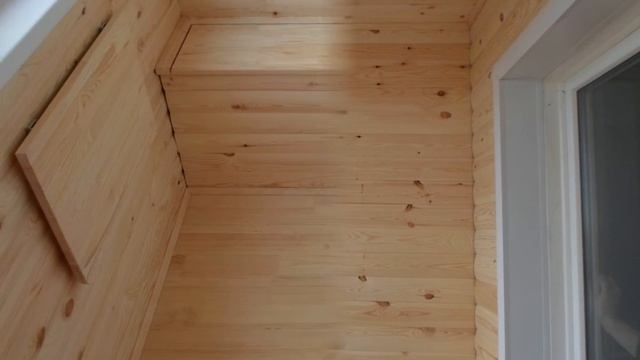 Отделка балконов блок-хаусом,шкаф с жалюзийными дверцами! смотреть онлайн