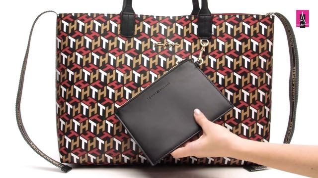 Видеообзор I Женская сумка тоут TOMMY HILFIGER ICONIC TOMMY TOTE CORP MONO 2738335 смотреть онлайн