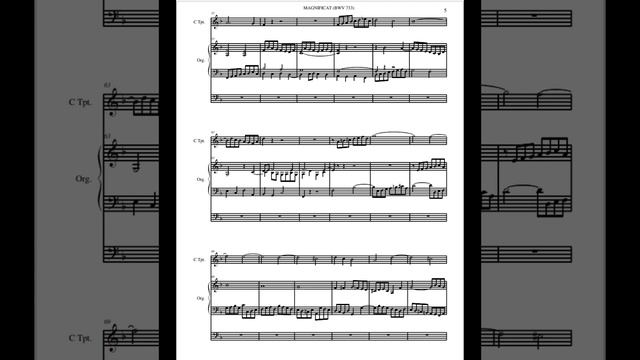Bach, Johann Sebast：BWV 733 Fuga sopra Magnificat (Trumpet& Rogan ) смотреть онлайн