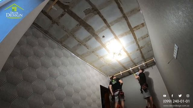 Монтаж натяжного потолка 75 смотреть онлайн