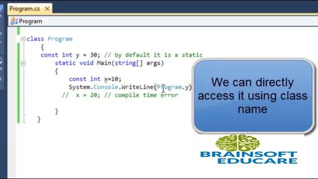 Constants in C Sharp | C# Complete Course. смотреть онлайн