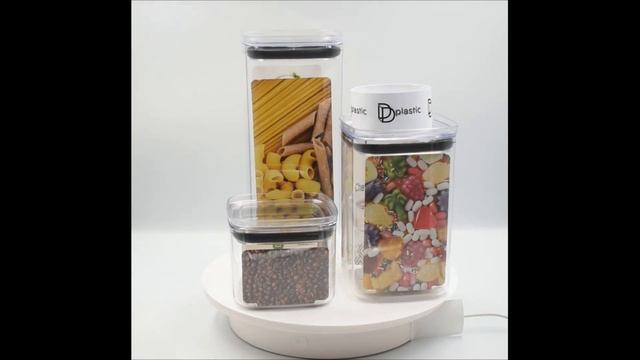Банка для сыпучих продуктов, набор емкостей DDplastic, 2100 мл, 1400 мл, 700 мл, 3 шт. смотреть онлайн