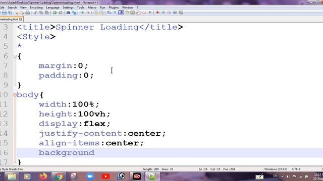 Loading Spinner Simple Using HTML And CSS Tutorial In Hindi смотреть онлайн