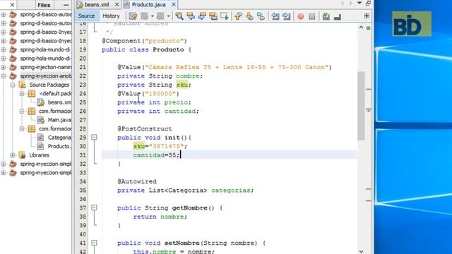Curso Java EE y Frameworks - Módulo 6: Spring IoC Anotaciones y Autoscan смотреть онлайн