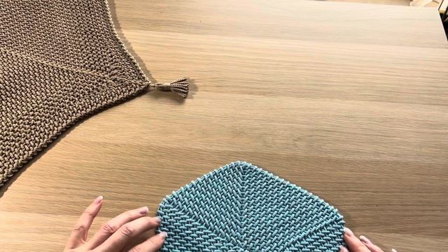 Мастеркласс 1 . Салфетка из шнура . Узор 6