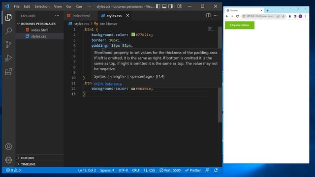 como CREAR BOTONES personalizados con HTML y CSS ✅ смотреть онлайн