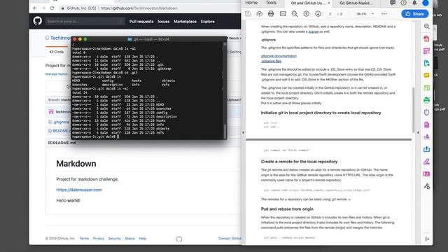 Git GitHub and Markdown - support for completing challenge смотреть онлайн