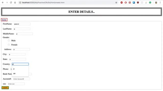 Java Dynamic Web Project, performing Crud operations. смотреть онлайн