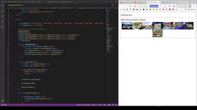 GALERÍA DE IMÁGENES AVANZADA CON ARRAYS Y LOCAL STORAGE JAVASCRIPT HTML CSS смотреть онлайн