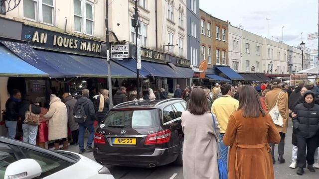 London Walk | Portobello Road Market London Walking Tour from Notting Hill Gate [London 4K HDR] смотреть онлайн