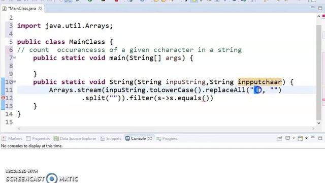Program to count No of occurrence of a given character in a String by java temple смотреть онлайн