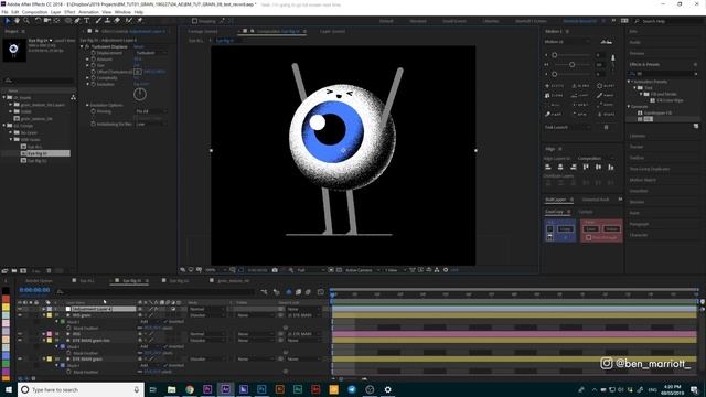 Animated Grain shading in After Effects tutorial - Noise and textured gradients смотреть онлайн