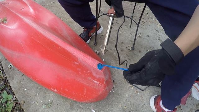 HOW TO Plastic Welding Kayak Hull | KAYAK KEEL REPAIR смотреть онлайн