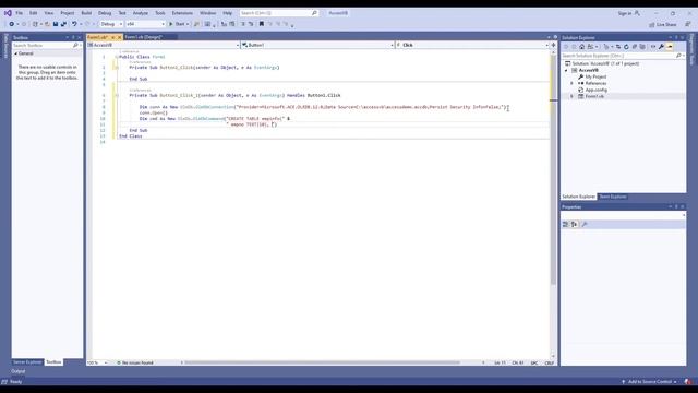 Create Table in Access Database using VB Net смотреть онлайн
