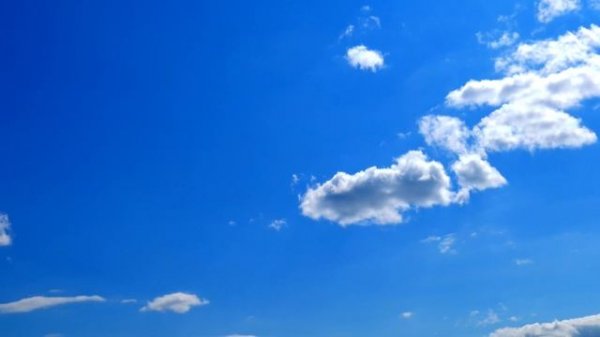 4K Floating CLOUDS Relaxing Nature - Fly in the sky Calming Peaceful Blue Sky