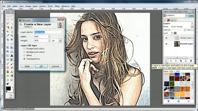 GIMP Tutorial - Turn Photo into Soft Colour Pencil Drawing смотреть онлайн