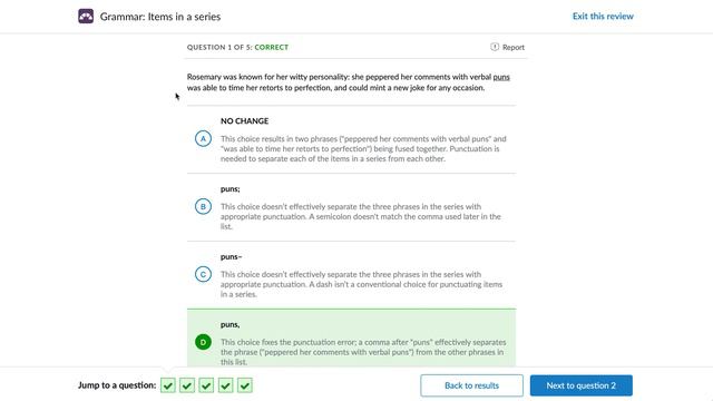 How to solve 'Grammar: Items in a series' on Khan Academy смотреть онлайн