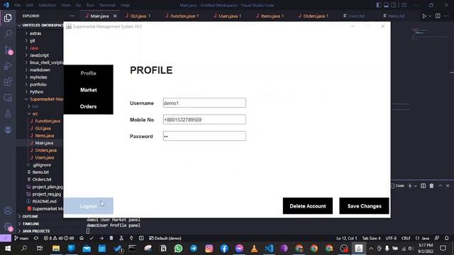 Supermarket Management System Java Swing Project Without using any database смотреть онлайн