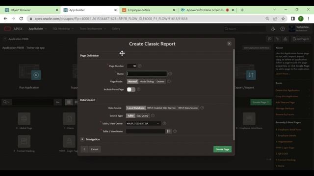 Oracle Apex 22.1.3 || How to Create Interactive and Classic Report in Oracle Apex смотреть онлайн