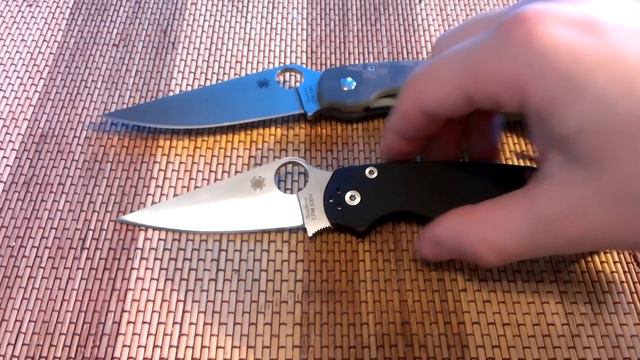 Моё мнение  о Spyderco Military и Spyderco Paramilitary 2