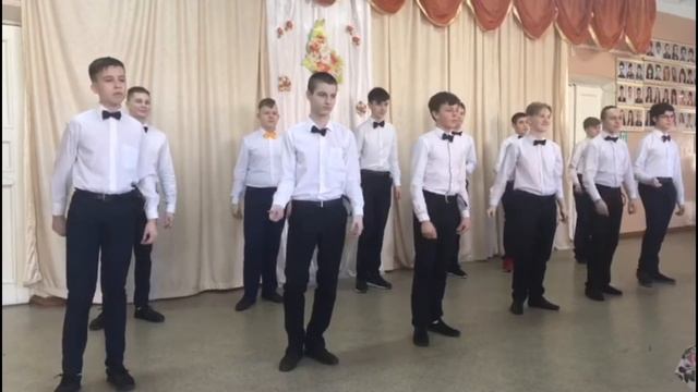Поздравление женщин- учителей от 8а смотреть онлайн