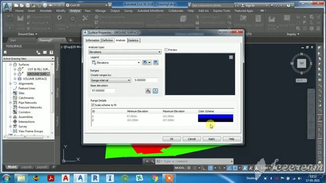 How to calculate cut and fill surface volume with spot level in autocad civil 3d смотреть онлайн