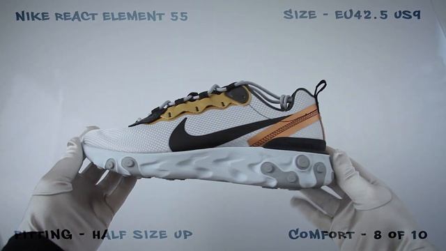 Nike React Element 55 (review) | UNBOXING & ON FEET смотреть онлайн