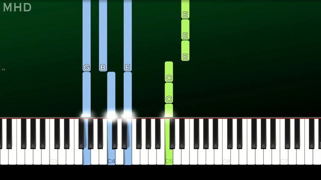 Gummibär - I'm A Scatman (Scatman - ski-ba-bop-ba-dop-bop) (Piano Tutorial Easy) смотреть онлайн