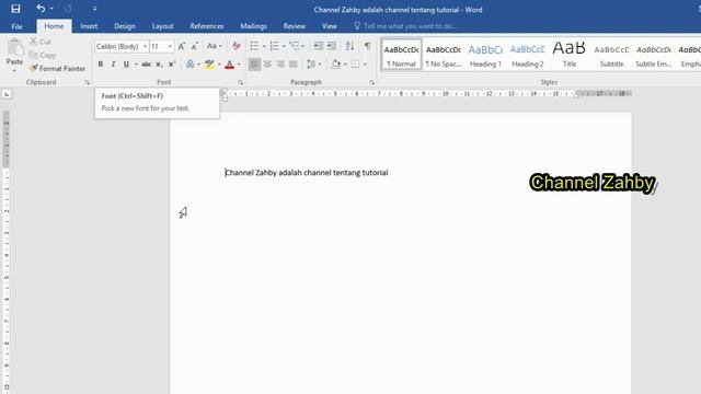 Tutorial Pengenalan Dasar Microsoft Word 2016 Part 1 смотреть онлайн