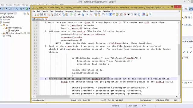 Java - Using a config file смотреть онлайн