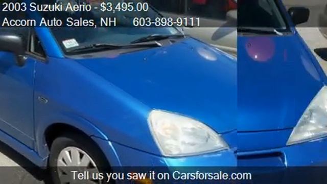 2003 Suzuki Aerio 4dr Sedan for sale in Salem, NH 03079 at смотреть онлайн