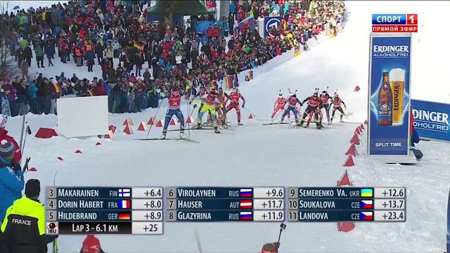 Биатлон. Кубок Мира 2014-2015. Этап 5 (Рупольдинг, Германия) Женщины. Масс-старт 12,5 км смотреть онлайн
