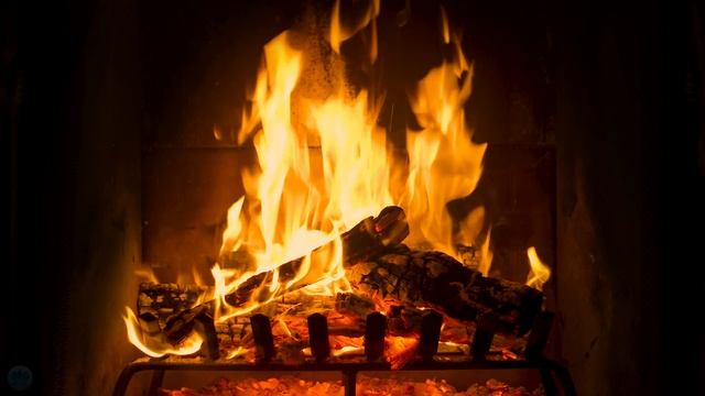 Cozy Jazz Piano Lounge Music & Crackling Fireplace , фоновая музыка у камина