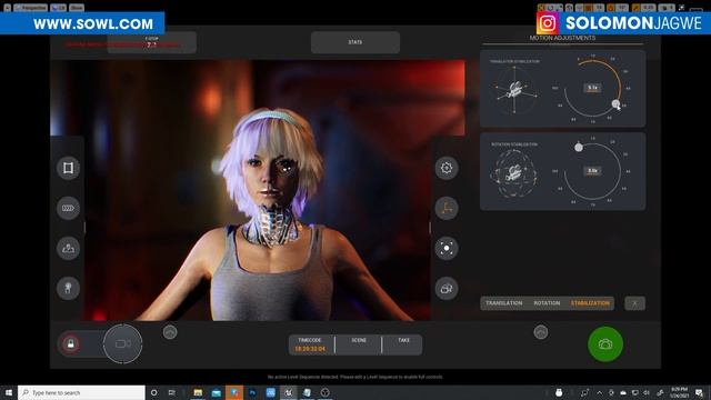 Unreal Engine Facial Animation Cyber Punk Character Test ~ Virtual Camera with Unreal Remote 2 смотреть онлайн