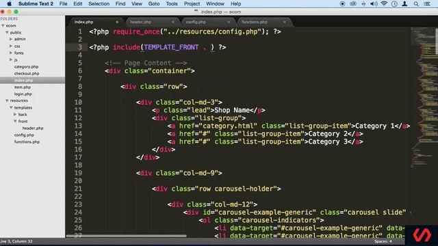 10 Making Index php Parts Modular English смотреть онлайн