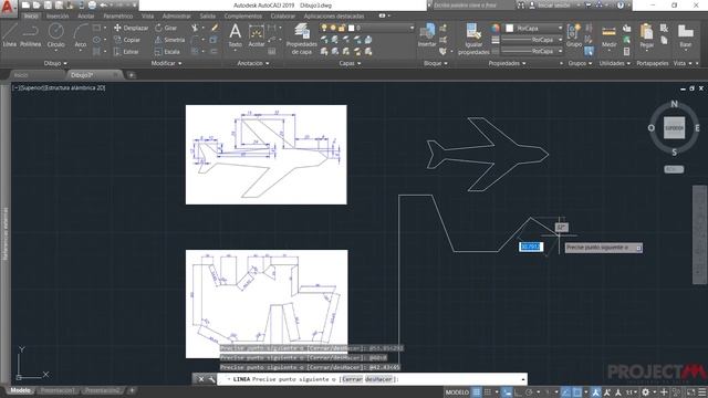 Figuras con líneas (Ángulos) en Autocad смотреть онлайн
